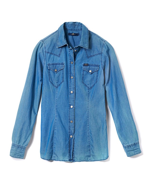 Light-colored denim shirt