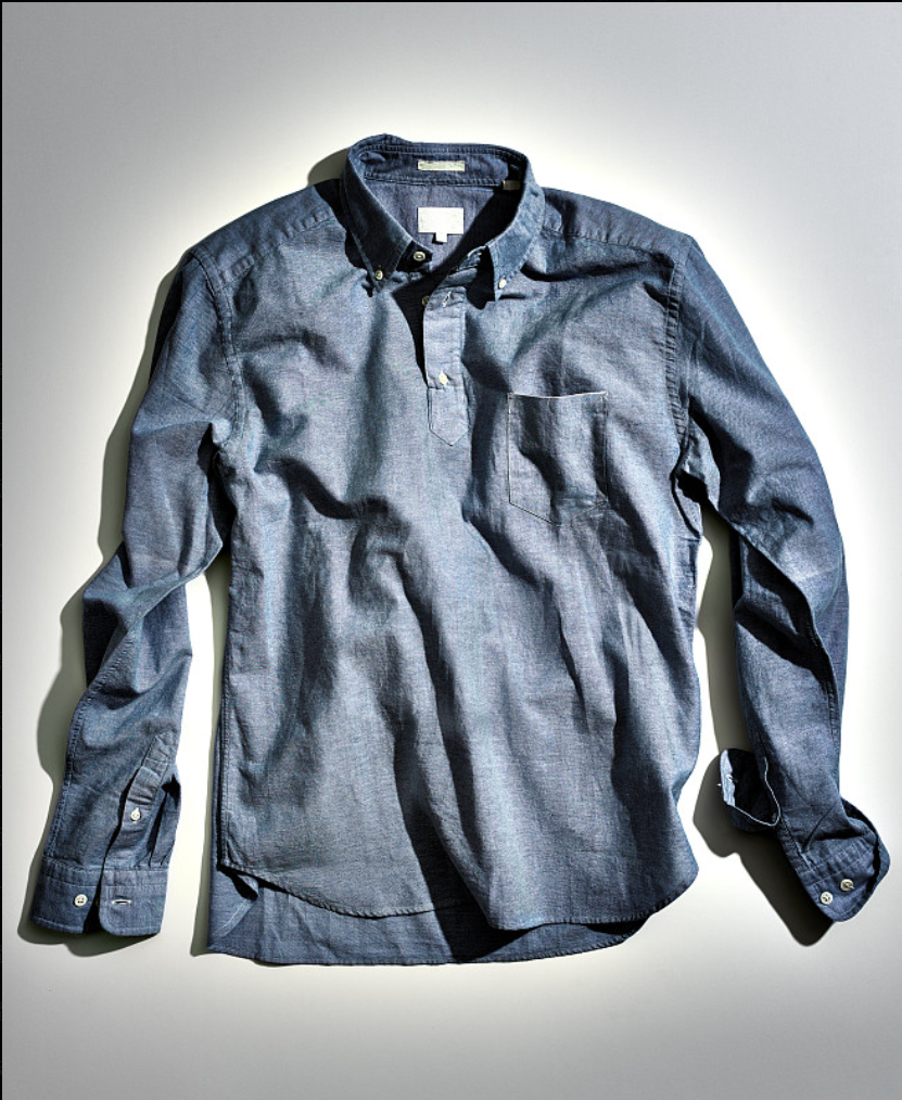 Light-colored denim shirt