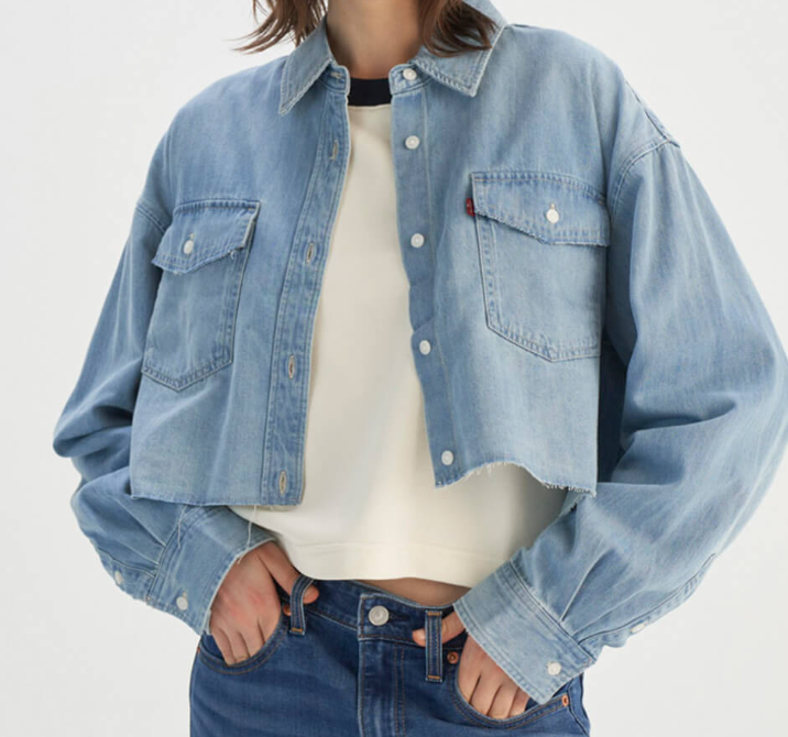 Light-colored denim shirt