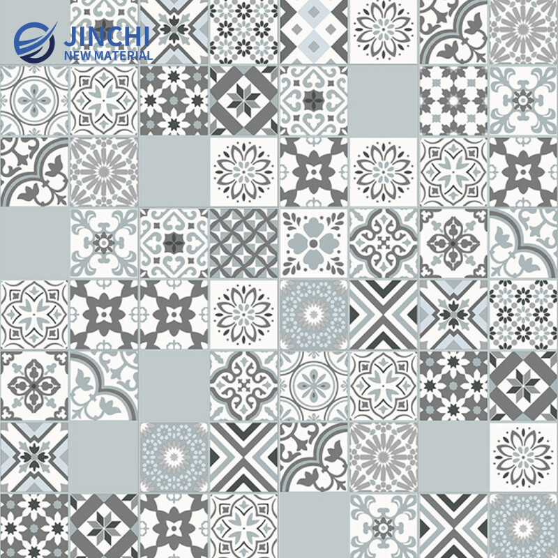 Blue Mosaic Hard SPC Flooring