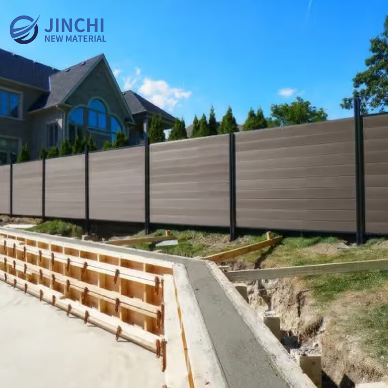 Red Brown WPC Fence