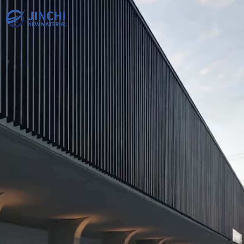 Charcoal Colored Outdoor WPC Blinds