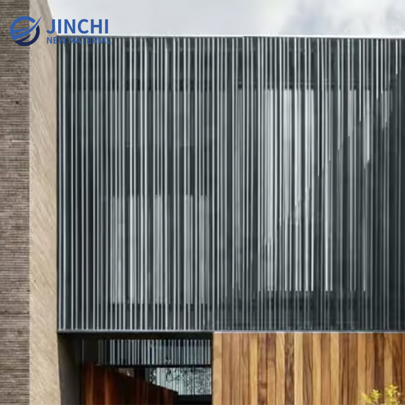 Gray WPC Exterior Blinds
