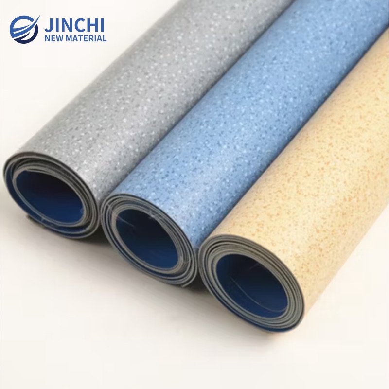 Hospital PVC Vinyl Plastic Homogeneous Anti Slip Vinyl Roll Flooring