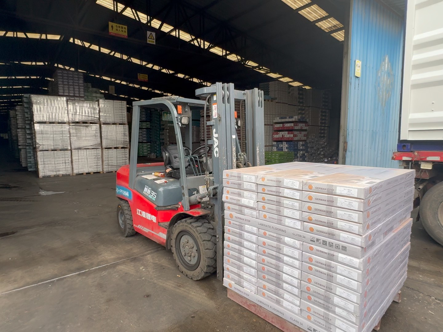 Laminate Flooring Ordered By the Customer