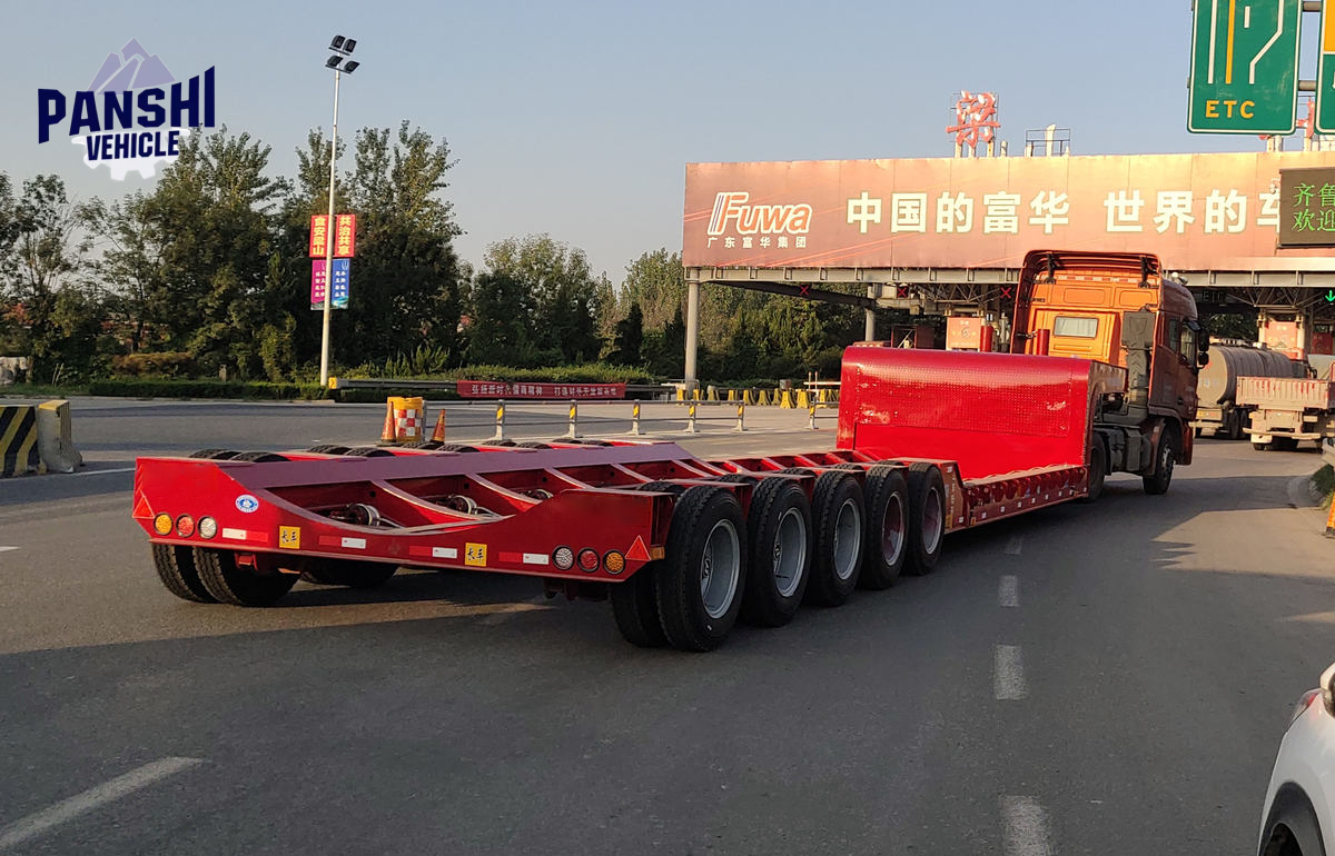 Low Flatbed Semi-trailer