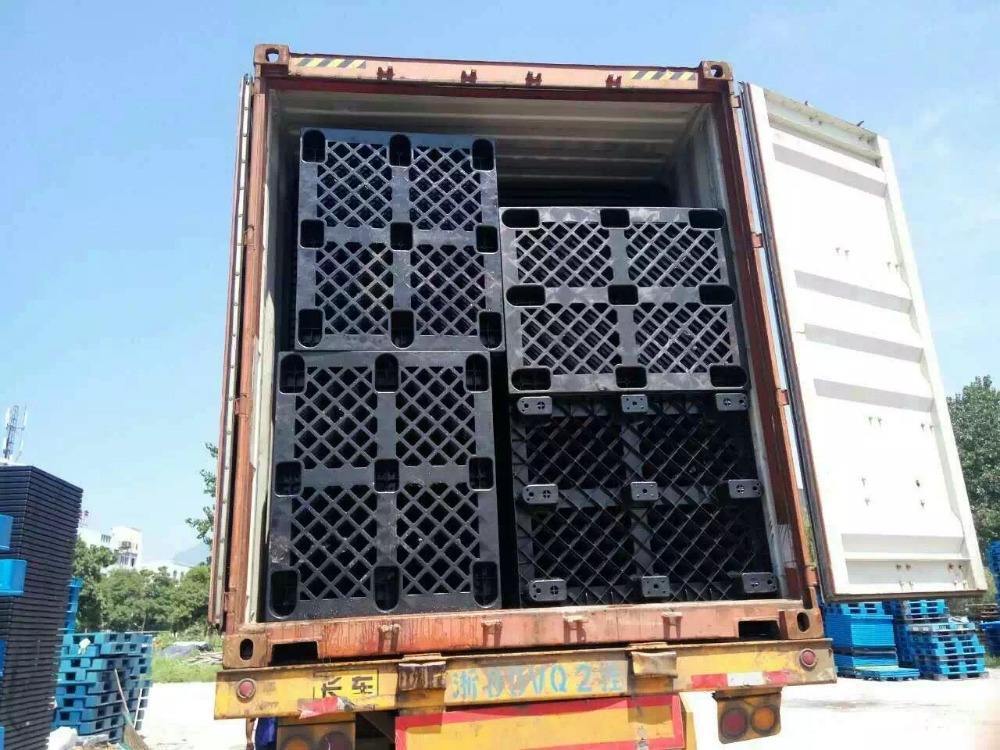 Durable Euro Heavy Duty Plastic Pallet Recycled HDPE Cheap One Way Export Nestable Plastic Pallet