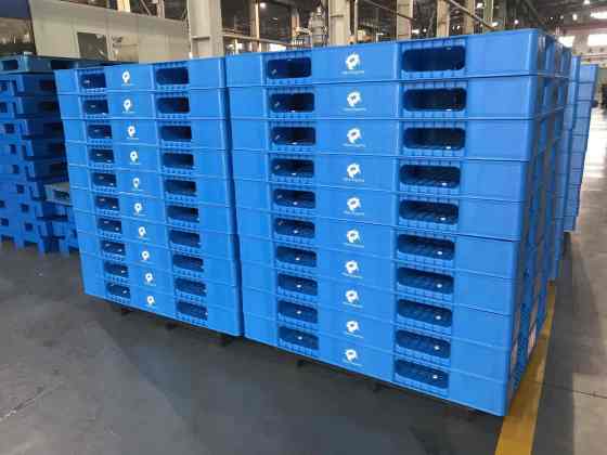 120*100 durable and strong heavy duty hard reversible export plastic pallet