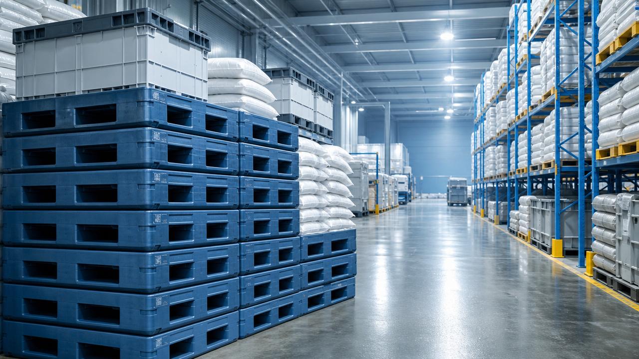 When Does a Stackable Large Pallet Save More Floor Space?