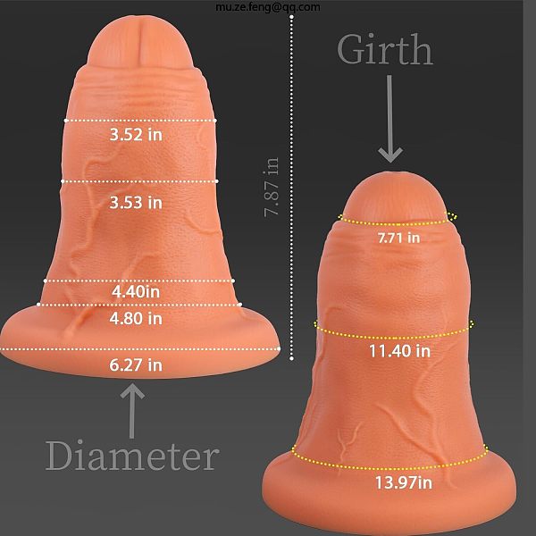 3.0 to 4.2 Wide Huge Anal Plug Dildo,7.87 Inch XL Short Fat Giant