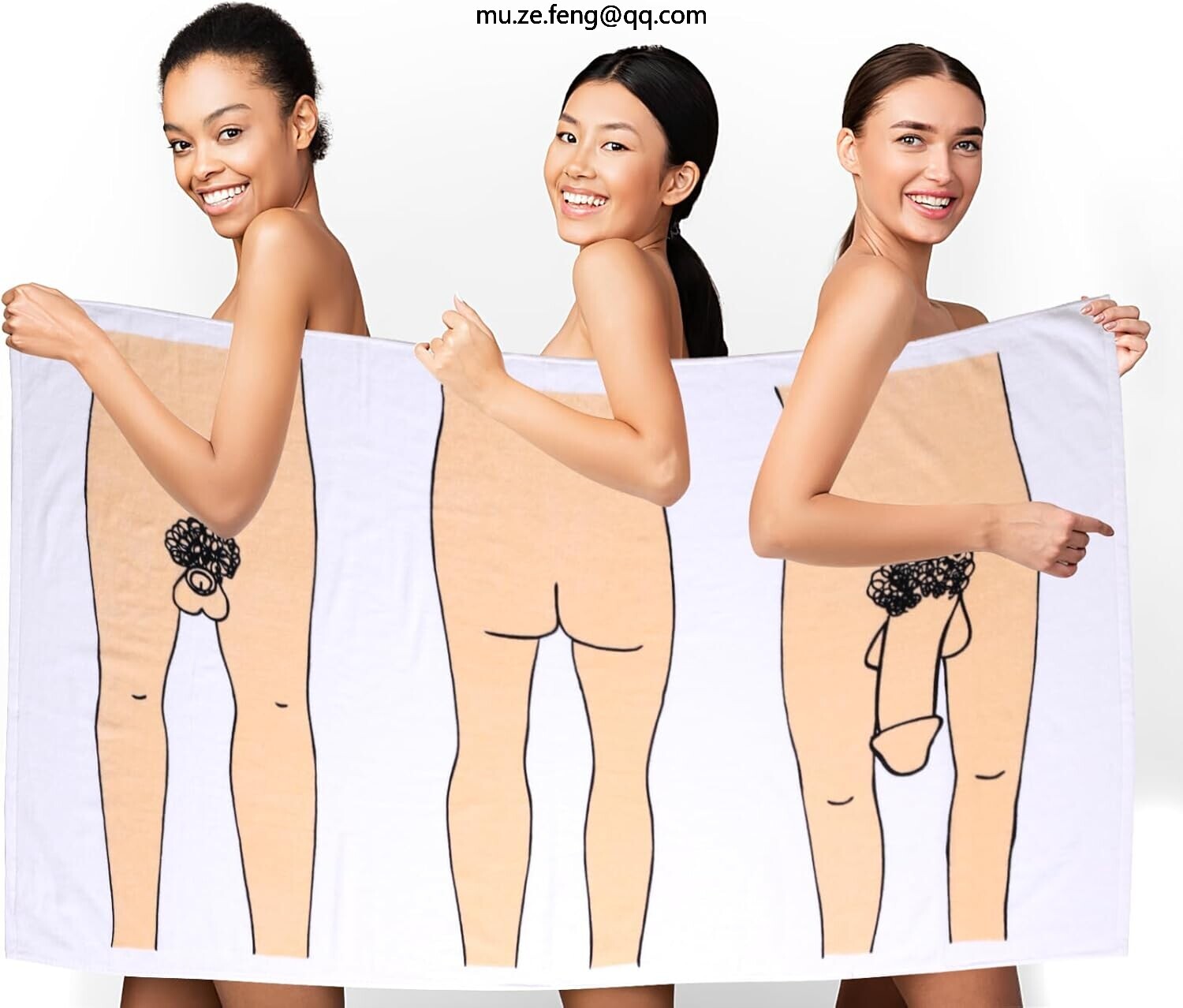 Novelty Gag Bath Towel 70x 30 inch- Soft and Absorbent - Perfect for a Hysterical Funny Gift