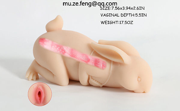 Rabbit Male Masturbator with Pocket Pussy Vaginal