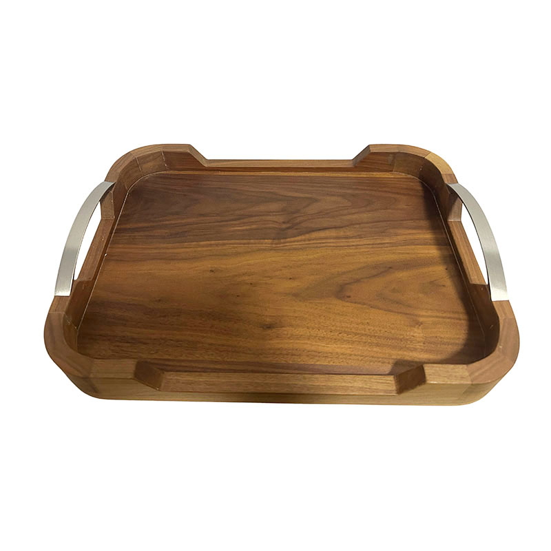 the large tray is great for serving all manner of food and beverages  to have breakfast in bed The metal handles make it easy to carry