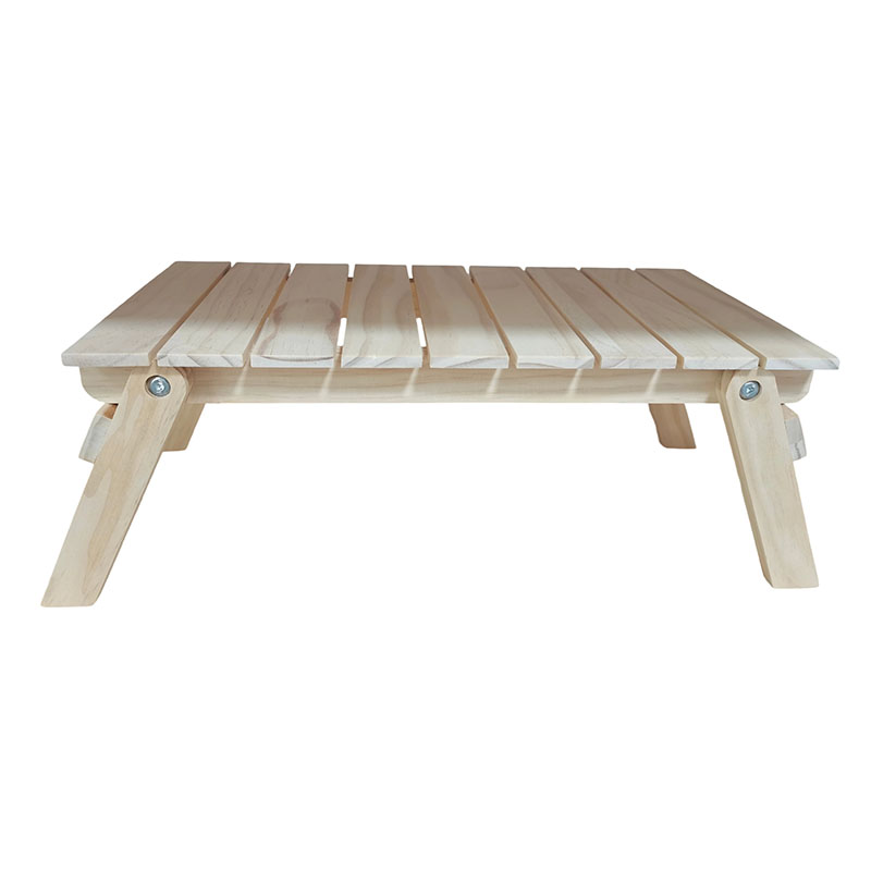 rectangular wood serving desk Legs are easy to fold out,  easy carrying