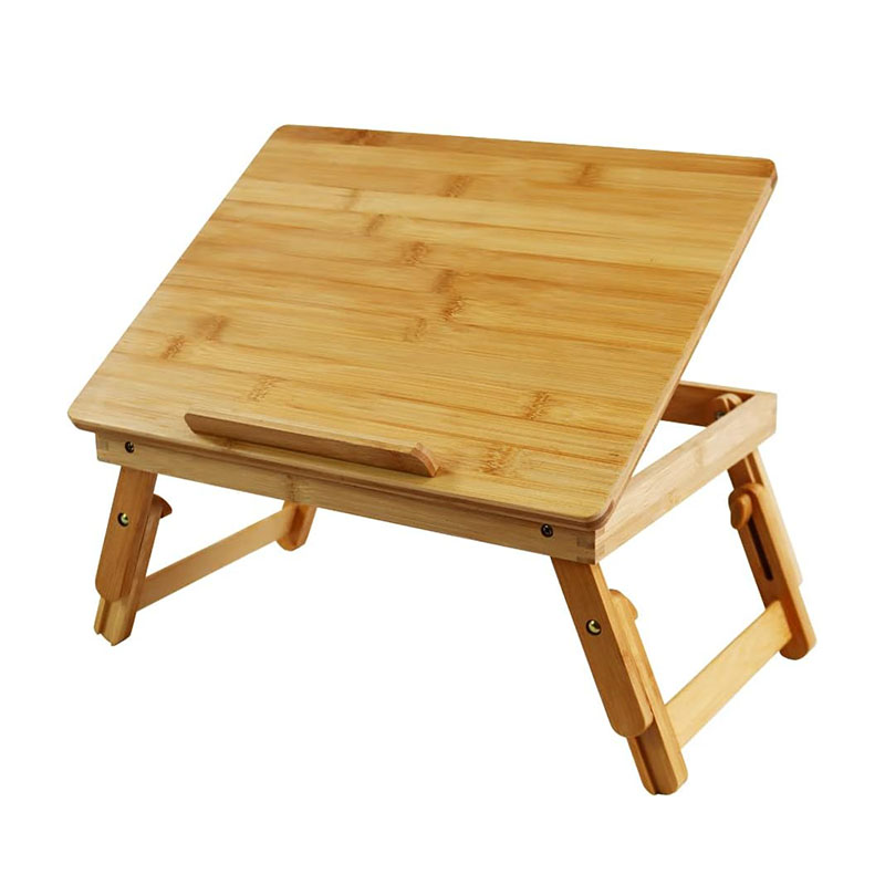 Laptop Desk with Folding Legs Tilting Surface Workstation Table Adjustable Laptop Stand Bed Tray for tv Sofa Study Computer Ipad Book