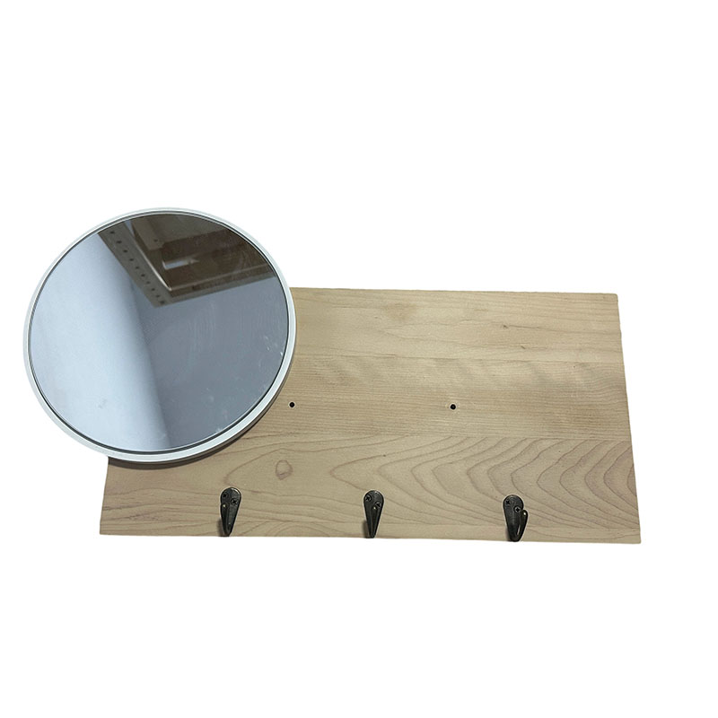 wooden wall hanging with mirror,Wooden Hanging Mirror for Entryway