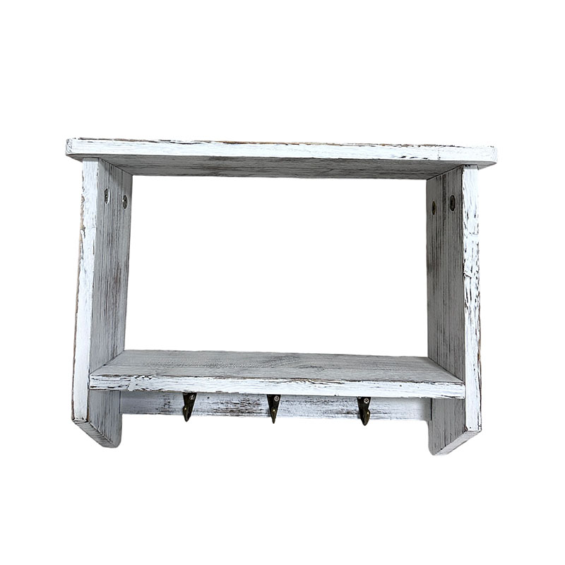 Wonoder Wall Mounted Mail Holder with Key Hooks for Entryway