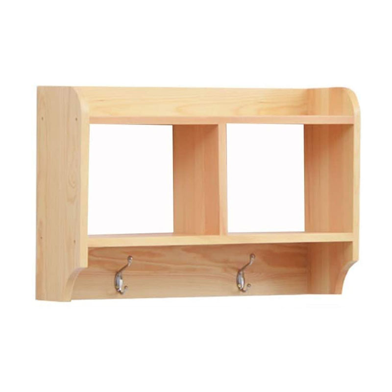 Wall-mounted Storage Floating Shelves Wooden Bookshelf Solid Bedroom Living Room Kitchen Simple