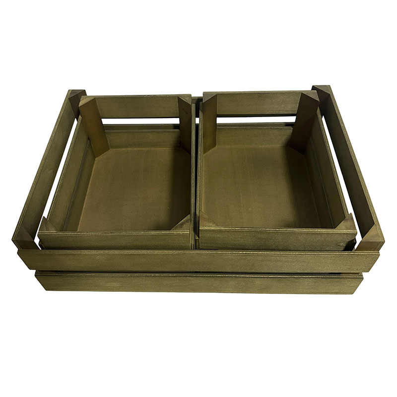 Set of 3 Vintage Wooden Box