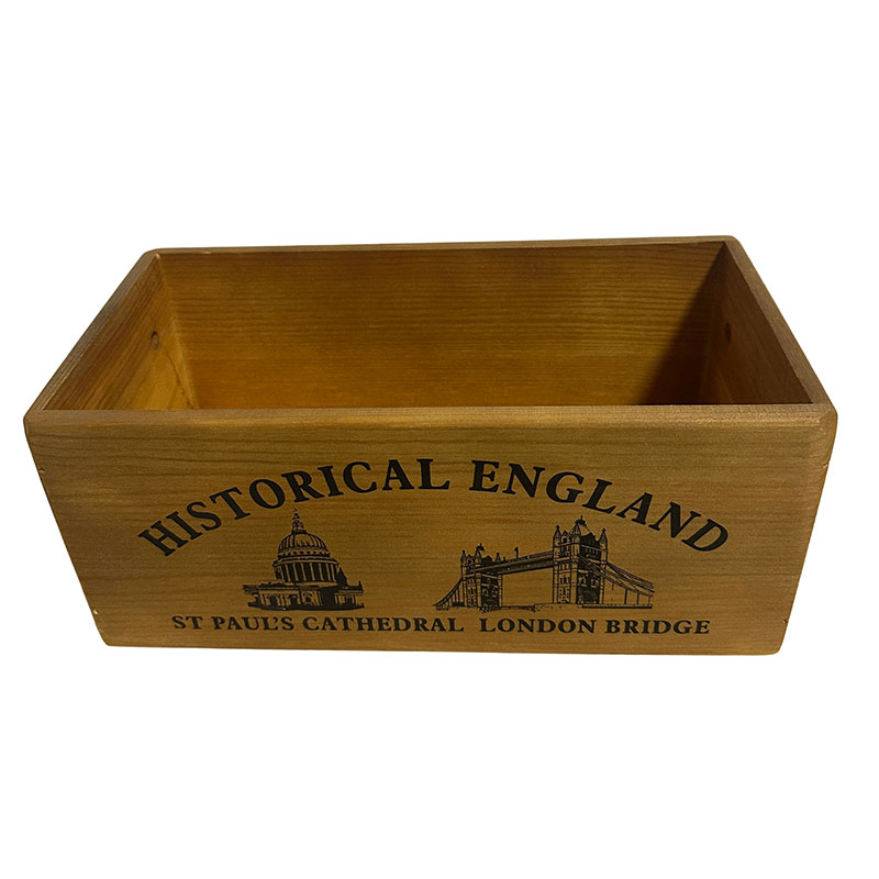 Wooden Storage Box with Rope handles