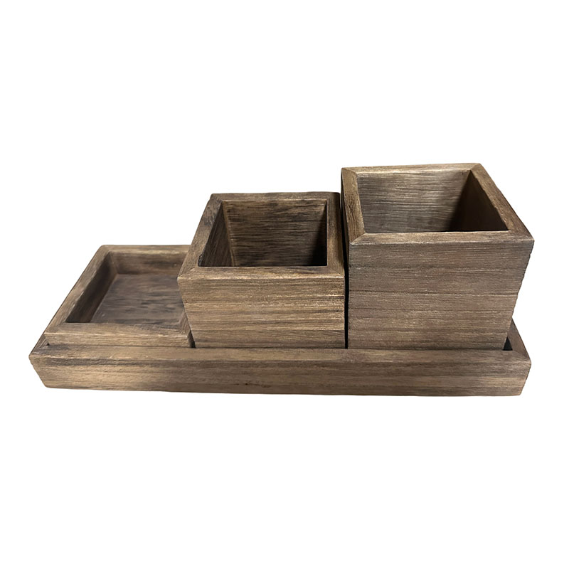 4-Piece  Drawer Organizer Set, Multi-use Storage Box Set