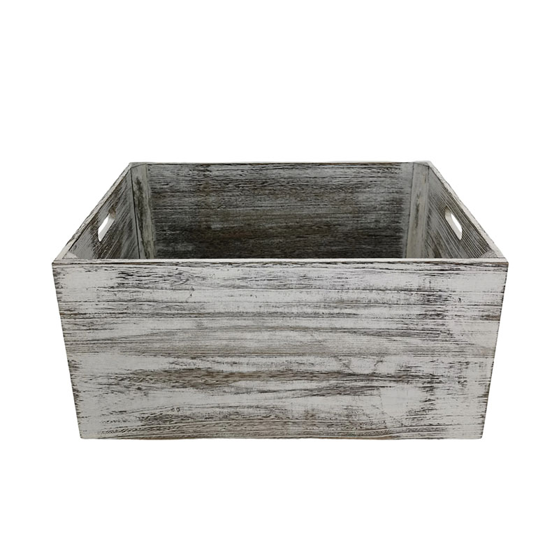 Wooden Box，Wood Storage Box with Handles