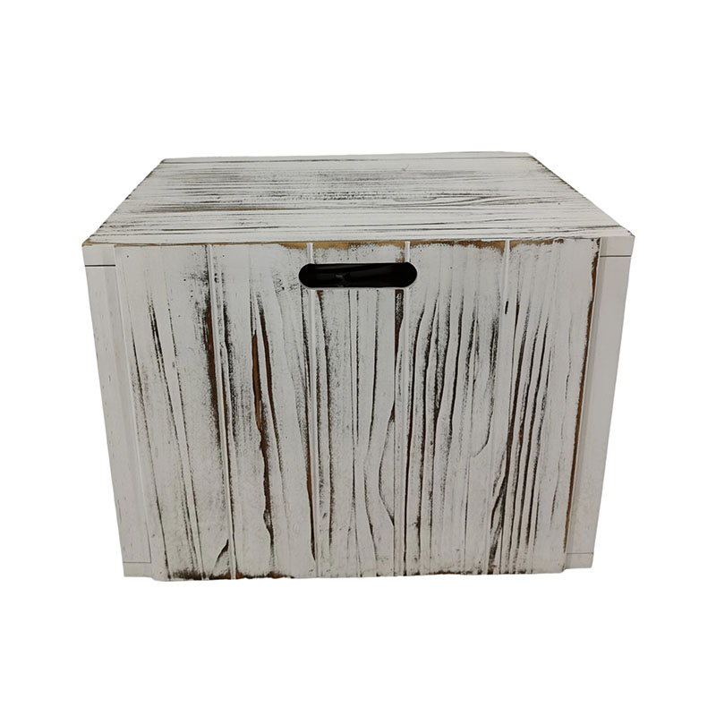Wooden Box，Wood Storage Box with Handles