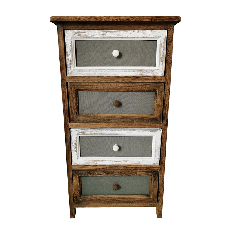 Wooden Cabinet with Storage，Wooden Storage Cabinet with 4 Drawers