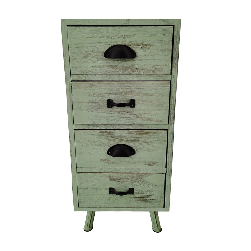 Wooden Cabinet with Storage，Wooden Storage Cabinet with 4 Drawers