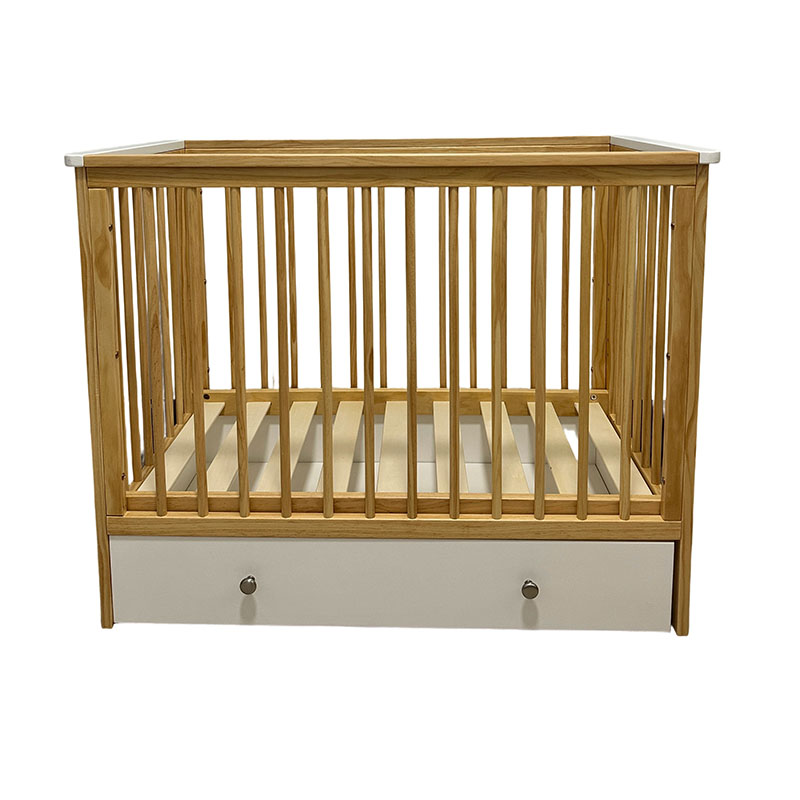 Baby Crib，Convertible Crib with Toddler Bed Conversion Kit Storage drawers
