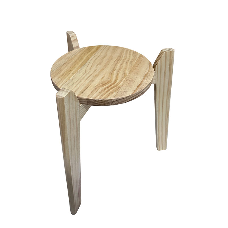 Wood Plant Stand Indoor Outdoor, Wooden Stool for Patio Plant Stand, Planter Stand Rattan Flower Pot Stand, Holder Decorative Planter Stand