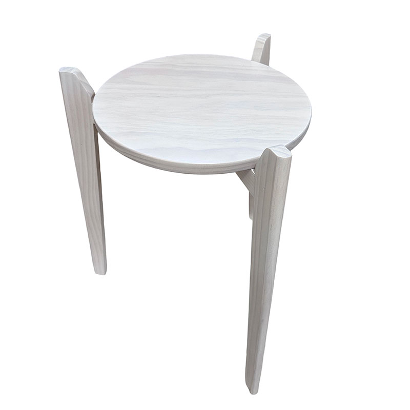 Wood Plant Stand Indoor Outdoor, Wooden Stool for Patio Plant Stand, Planter Stand Rattan Flower Pot Stand, Holder Decorative Planter Stand