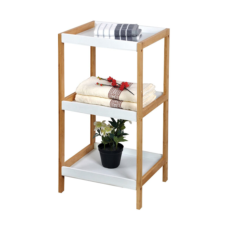 Wholesale good quality modern 3 tier wood storage racks display