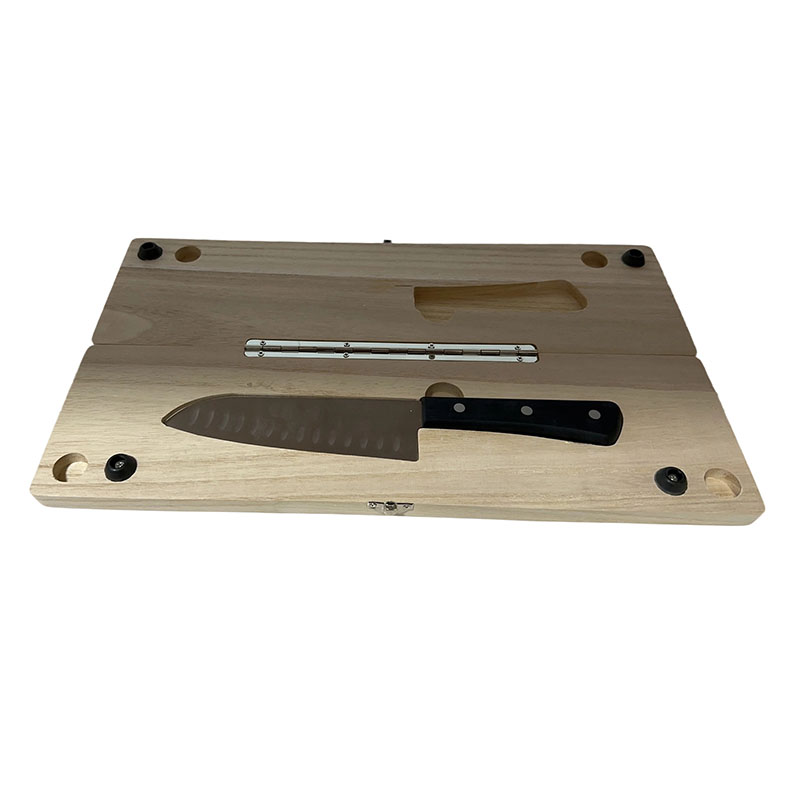 Knife Storage Box with Lock - Kitchen Knife Organizer, Safe Knife Block