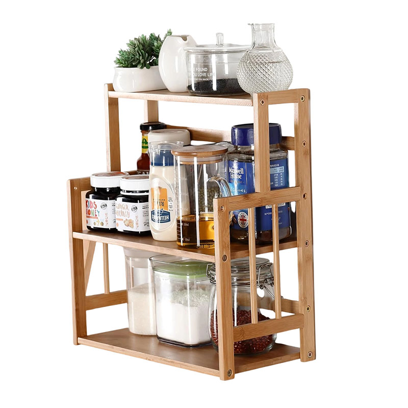 Rack Storage Shelves-3 tier Standing pantry Shelf for kitchen counter storage