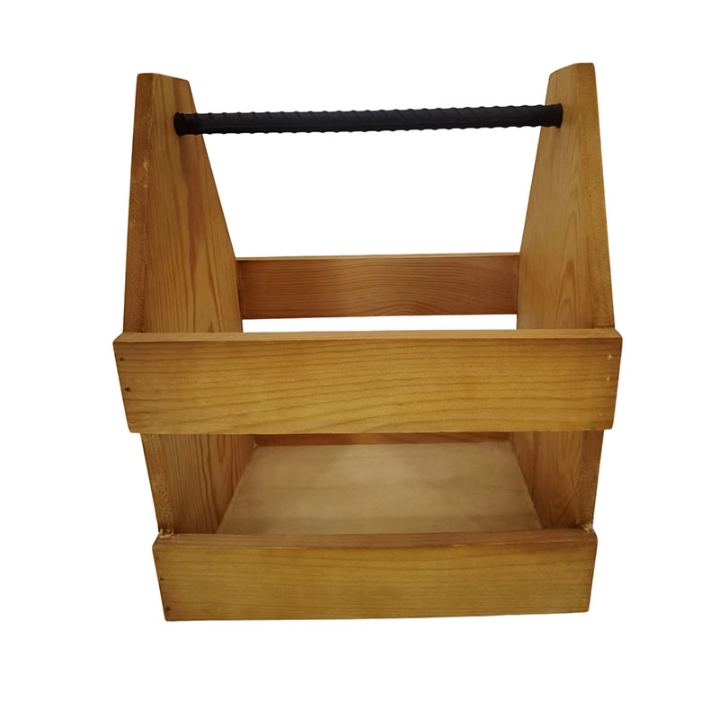 Wooden Beer Caddy with Handle