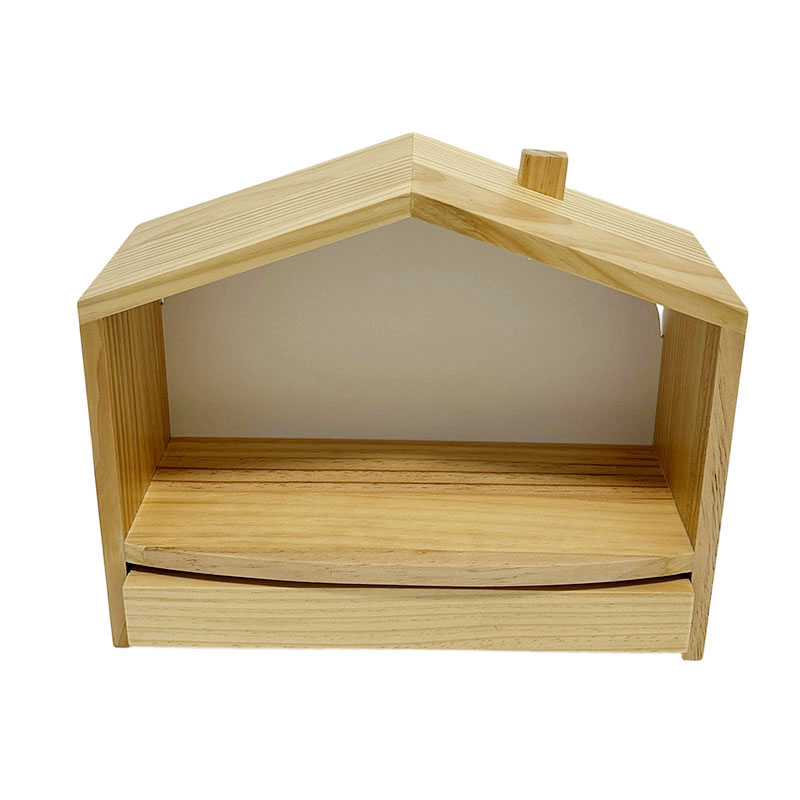 Wooden Buddha Altar with Hidden Drawer Freestanding Shrine