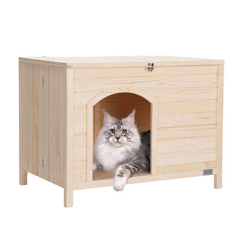 Large Cat Litter Box Furniture Hidden,No Tools Required Assembly,Cat Washroom Furniture with Top Opening,Wooden Pet House End Table,Folding Litter