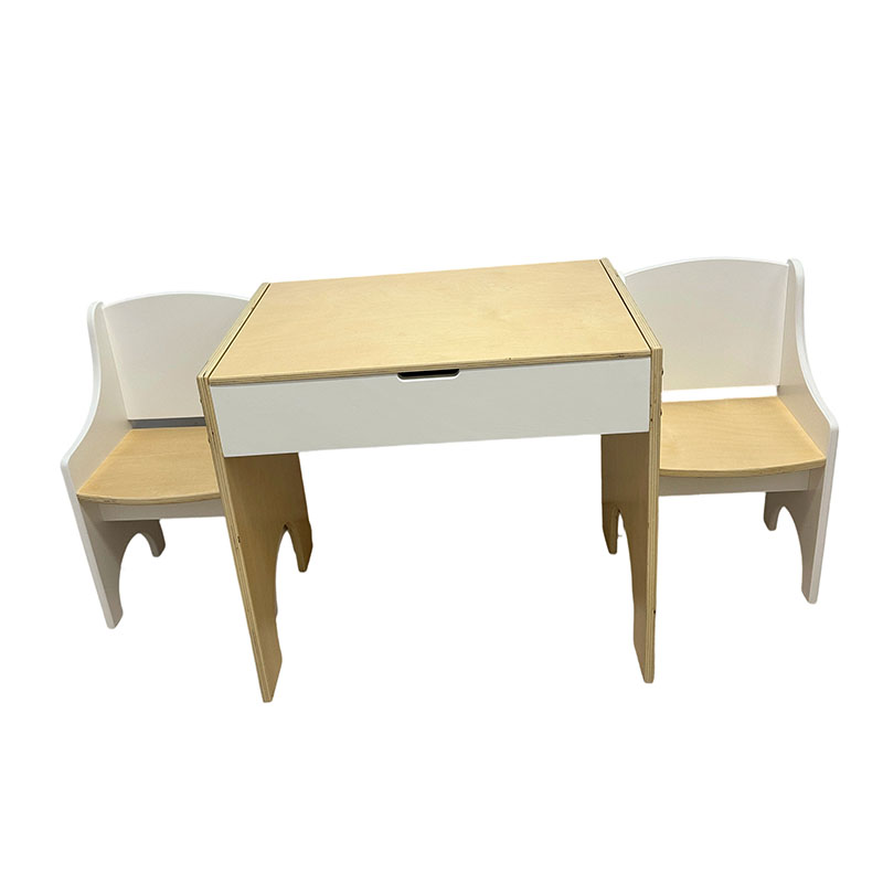 Kids Table Set with 2 Wooden Chairs