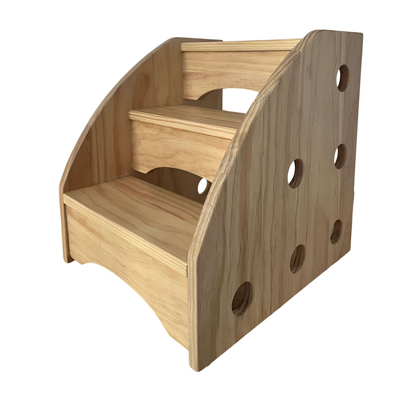 Children's step stool，Wooden Step Stool,Two Stepping Stool for Kids