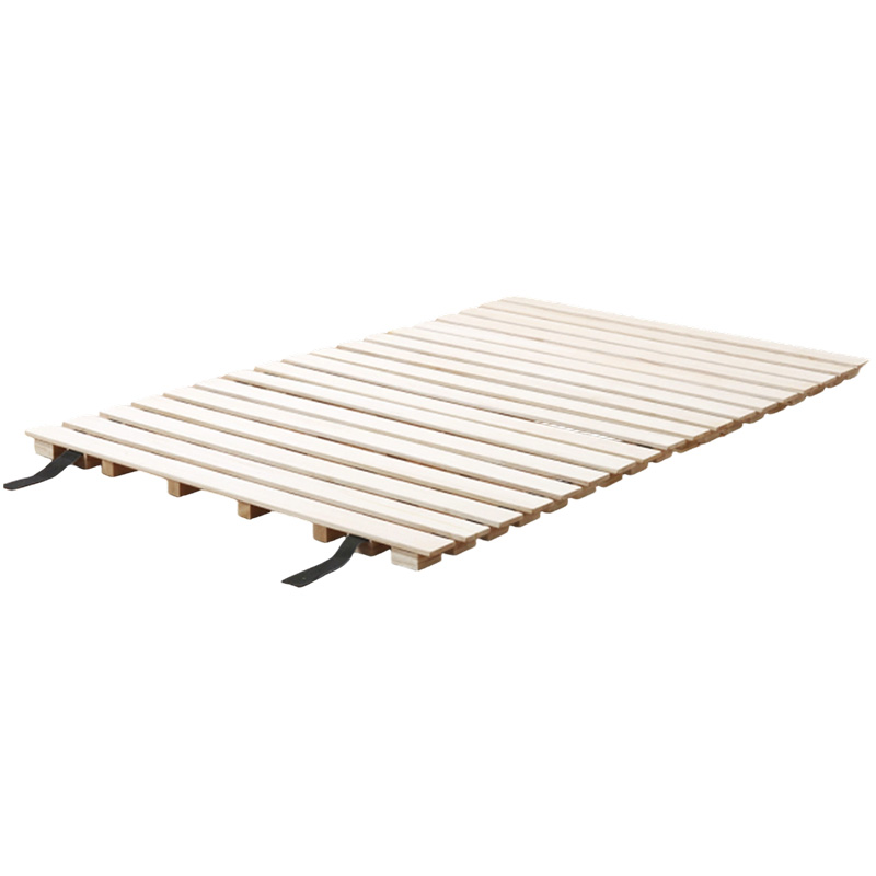 A rollable paulownia slat bed about 5 cm high