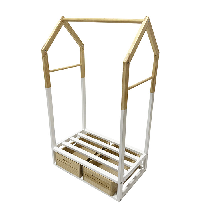 Children's clothes hanger Wardrobe  with storage box