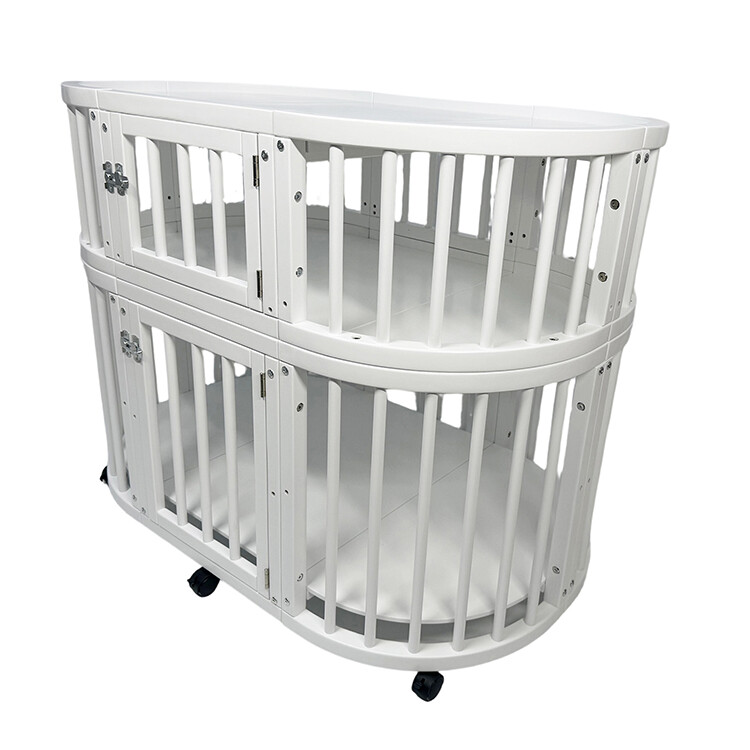 Pet double-layer  villa/house double-door oval shape