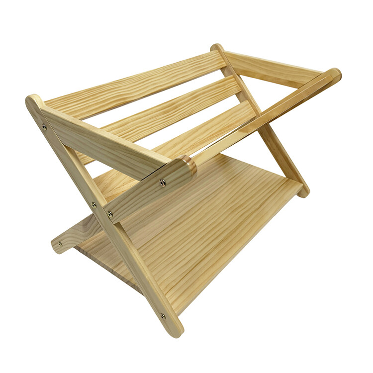 Wooden magazine rack storage rack