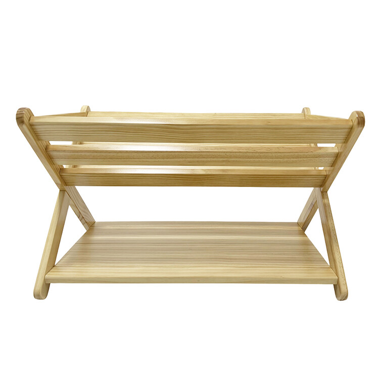 Wooden magazine rack storage rack