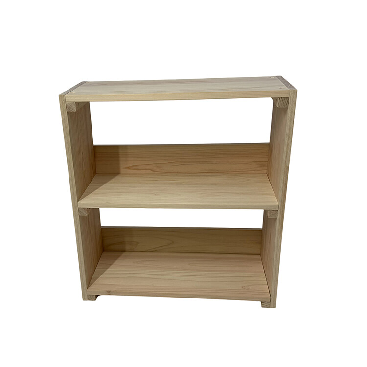 Solid pine bookshelves, 2 tiers