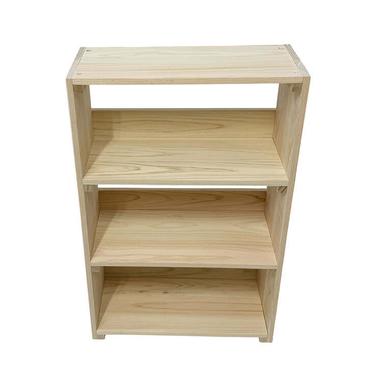 Solid pine bookshelves, 3 tiers
