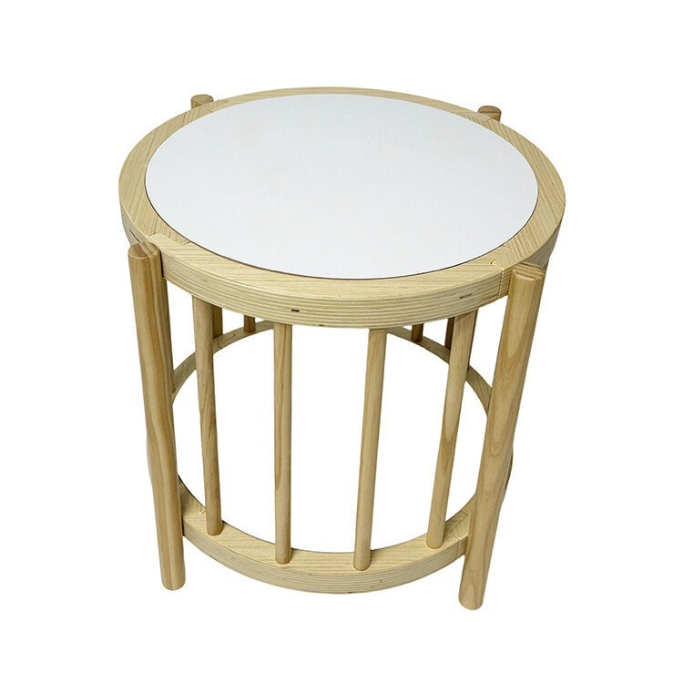 Cylinder-shaped fence storage rack M