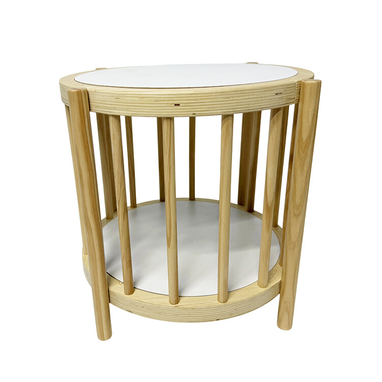 Cylinder-shaped fence storage rack M