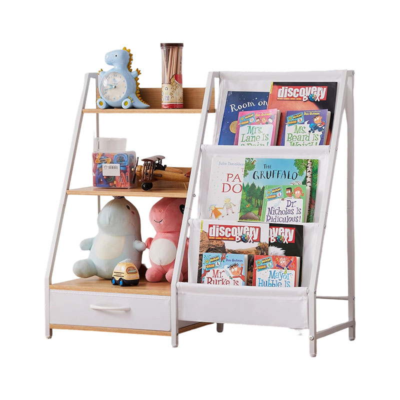 Kids Bookshelf and Toy Organizer, 3 Tier Bookshelf for Kids, Book Shelf for Kids Rooms, Bedroom, Playroom, Nursery, Toy Storage
